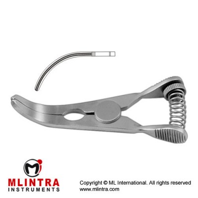 Glover Atrauma Bulldog Clamp Curved Stainless Steel, 7 cm - 2 3/4" Glover Atrauma Bulldog Clamp Curved Stainless Steel, 7 cm - 2 3/4"
